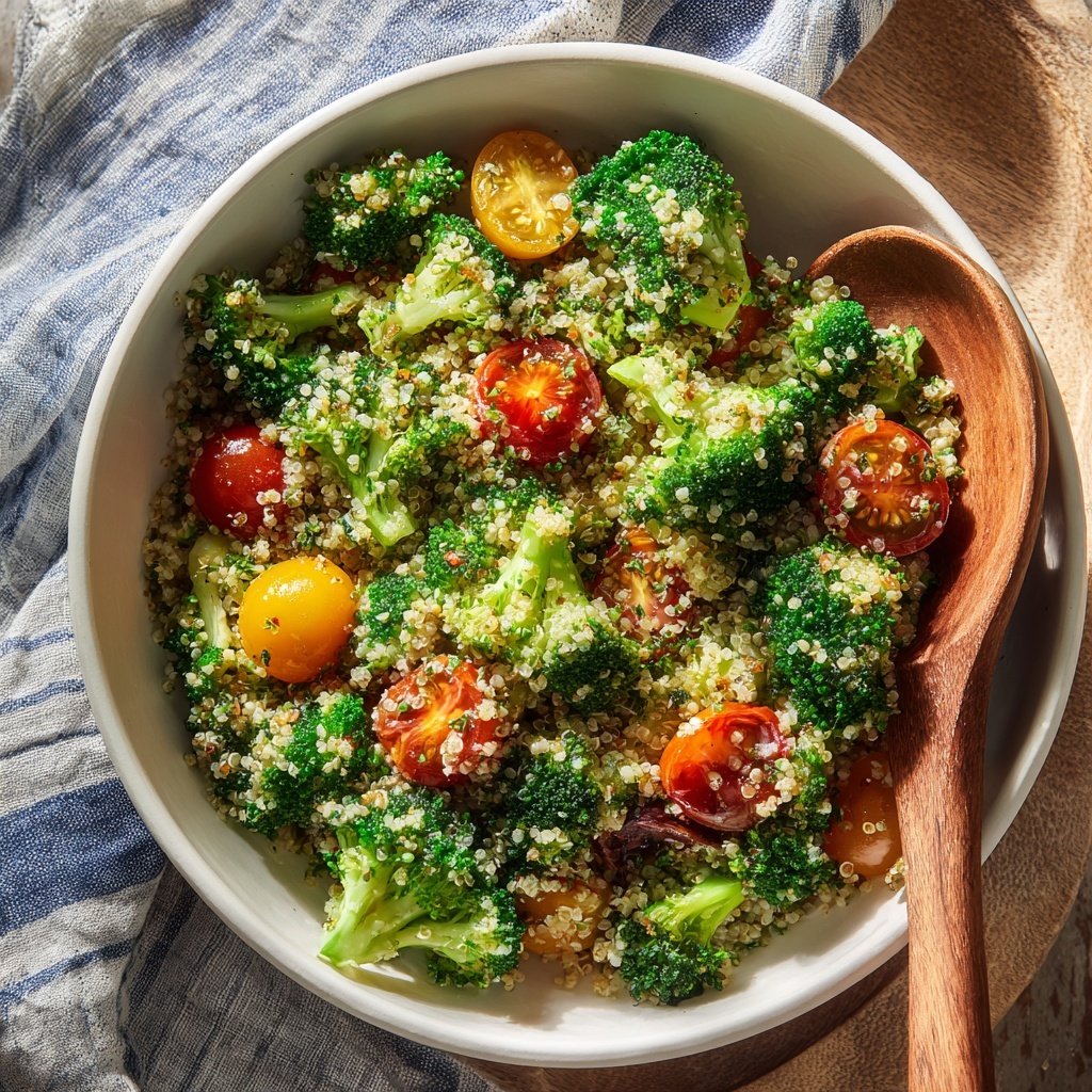 Kalorienarme Quinoa Bowl Mit Brokkoli