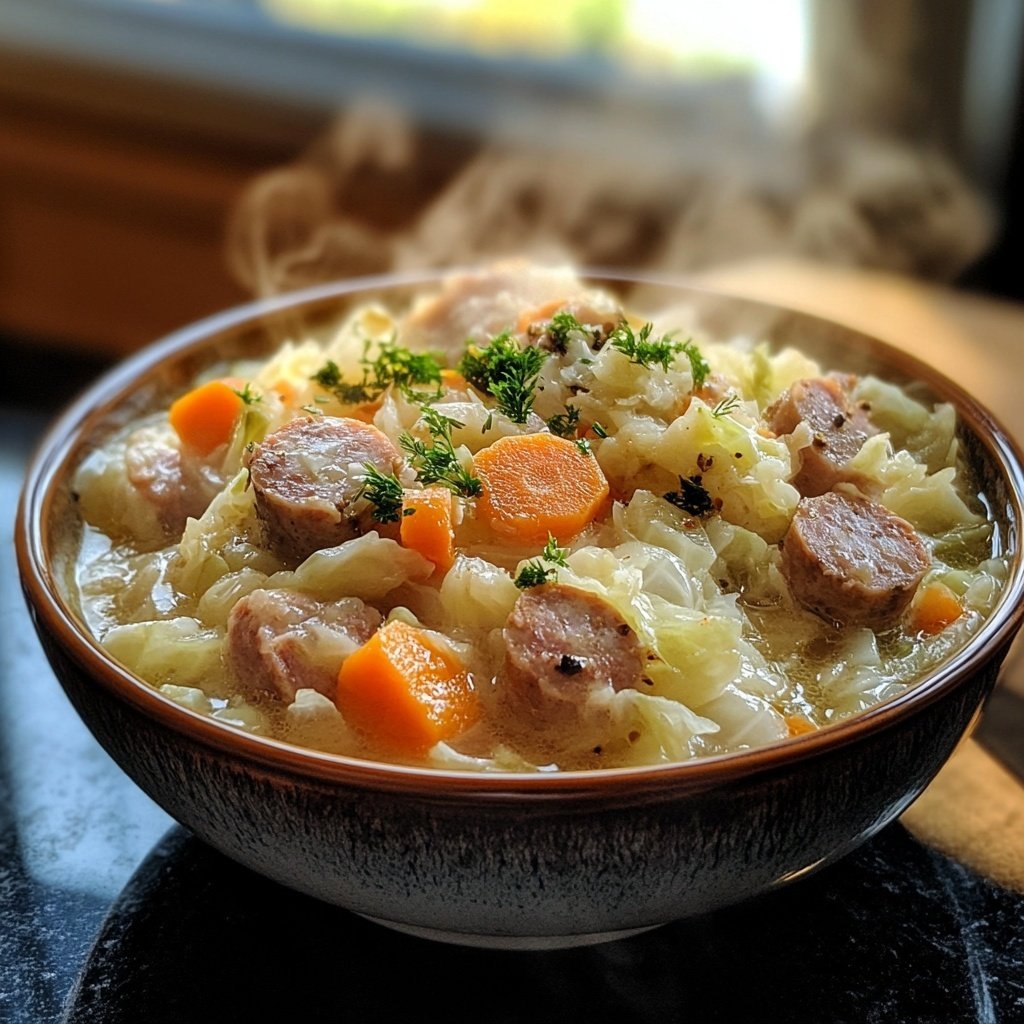 Einfacher Weißkohleintopf