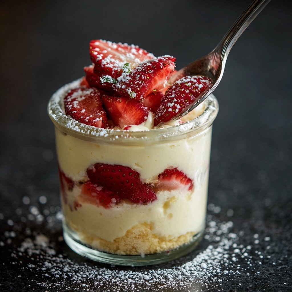 Erdbeer Mascarpone Dessert Im Glas