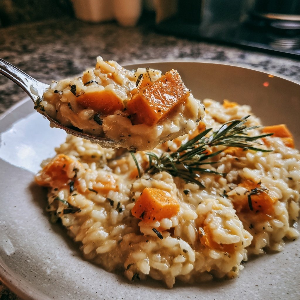 Risotto mit Kürbis und Rosmarin