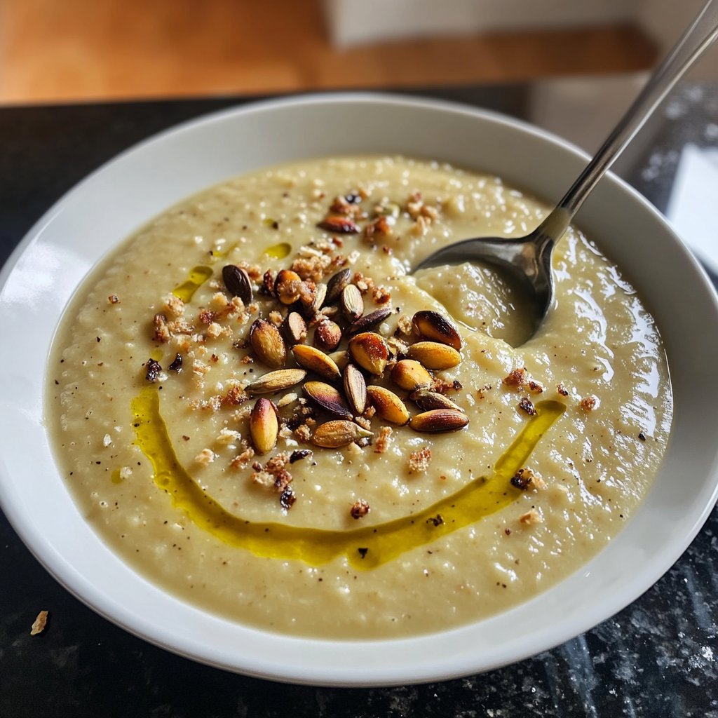 Kürbissuppe mit Knoblauch