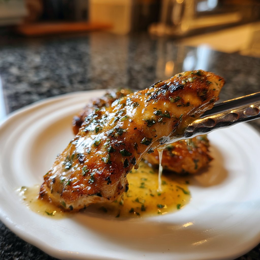 Hähnchenbrust mit Knoblauch Zitronen Sauce