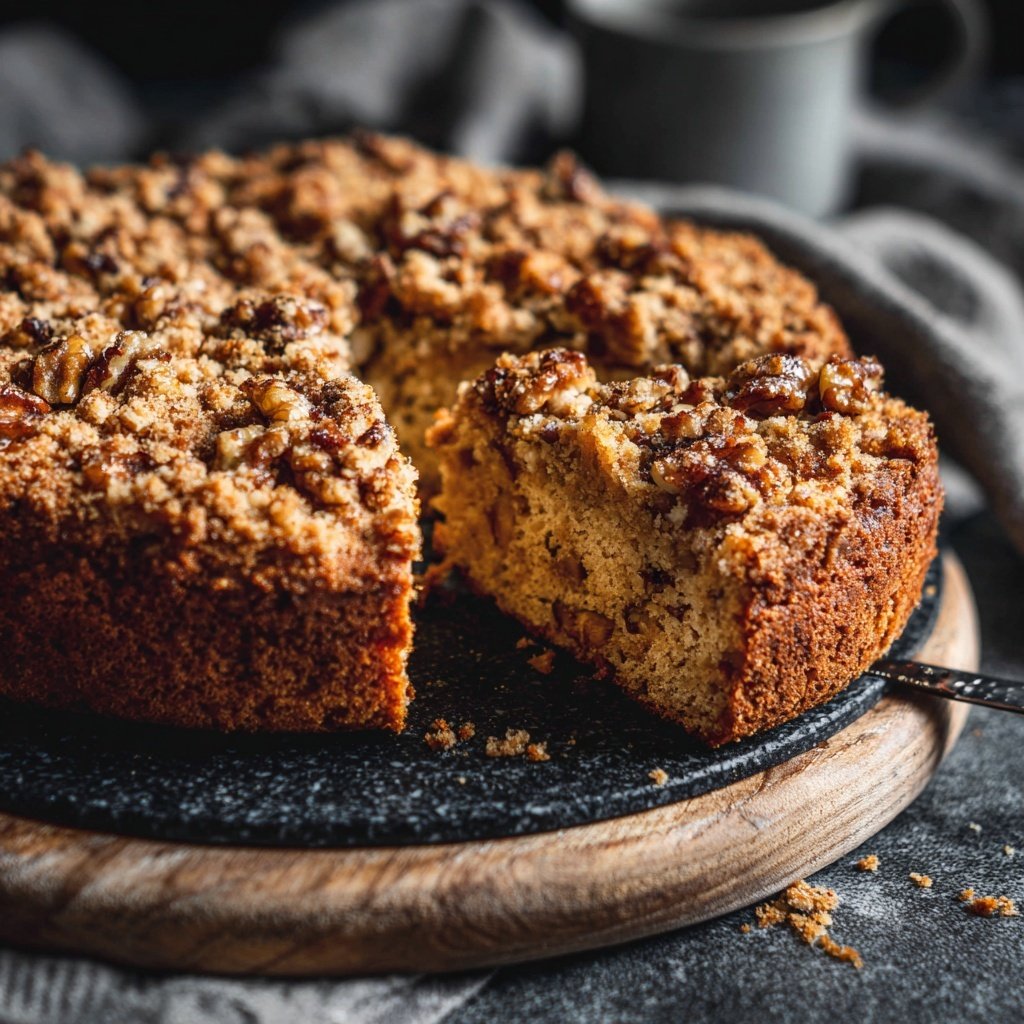 Karottenkuchen Mit Walnuss Streuseln