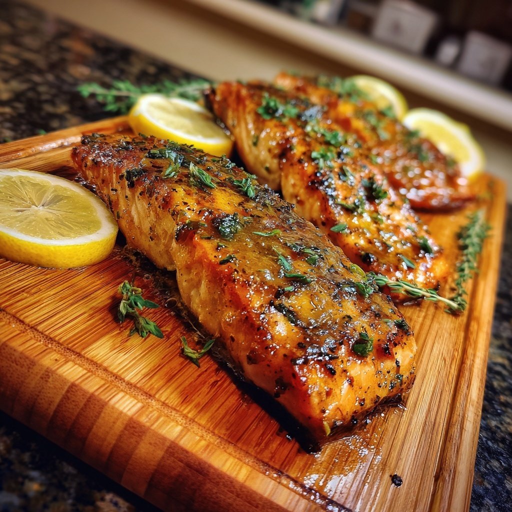 Gegrillter Lachs Mit Honig Senf